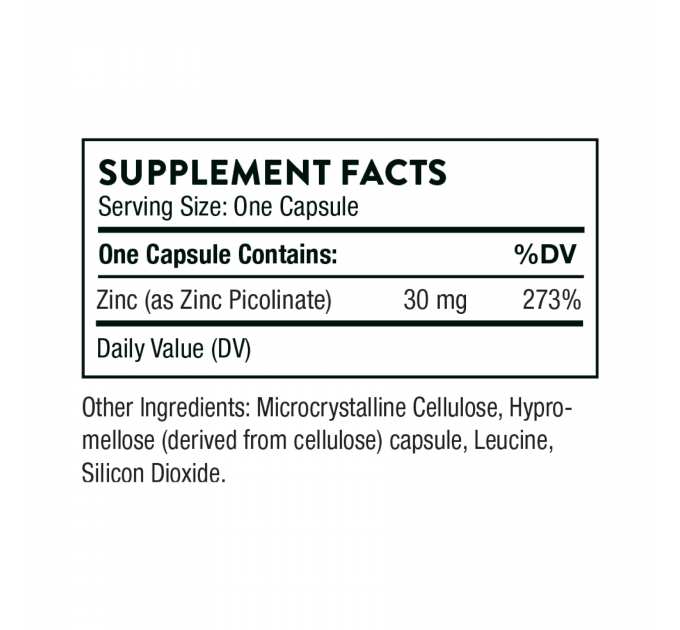 Zinc Picolinate 30 mg - 60 caps