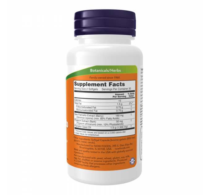 Pygeum & Saw Palmetto 25/80mg - 120 sgels