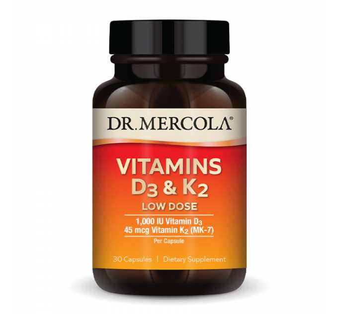 Vitamins D3 & K2 Low Dose - 30 caps