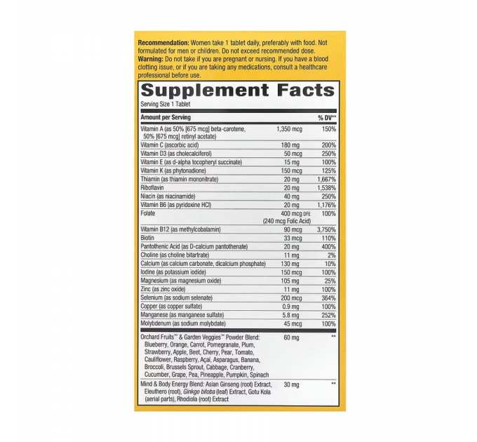 Once Daily Women 50+ Ultra - 60 tabs