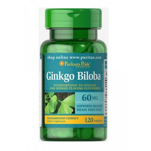 Ginkgo Biloba Standardized Extract 60mg - 120 tab