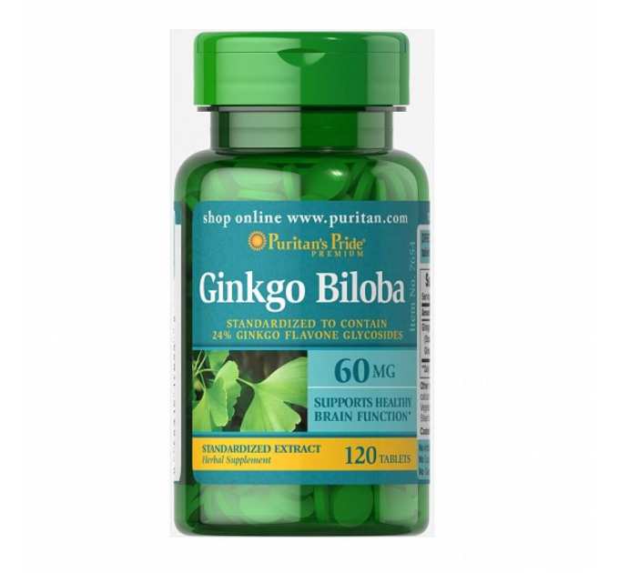Ginkgo Biloba Standardized Extract 60mg - 120 tab