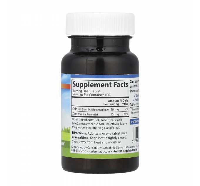 Zinc 15mg - 100 tabs