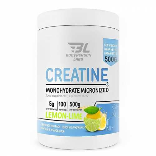 Creatine monohydrate - 500g Lemon Lime (Пошкоджена банка)