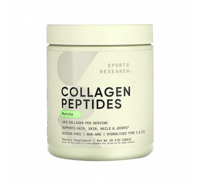 Collagen Peptides Organic Matcha - 288g Green Tea