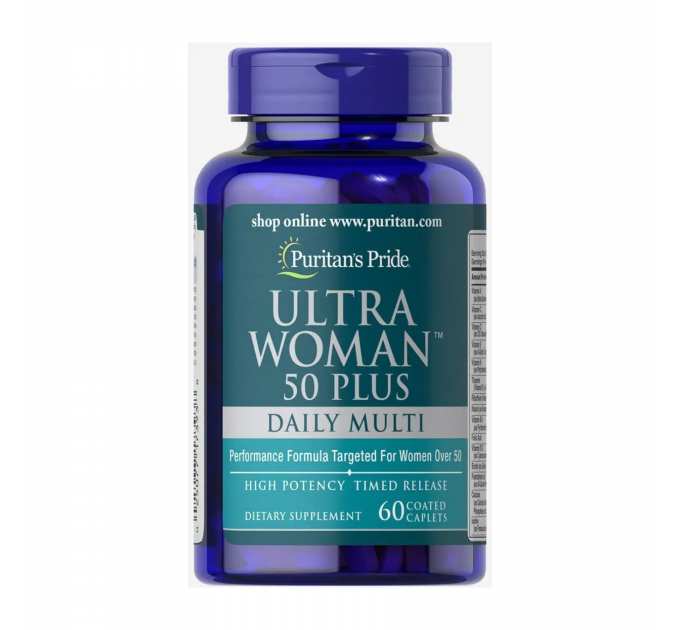 Ultra Woman™ 50 Plus Multi-Vitamin with Zinc - 60 caps