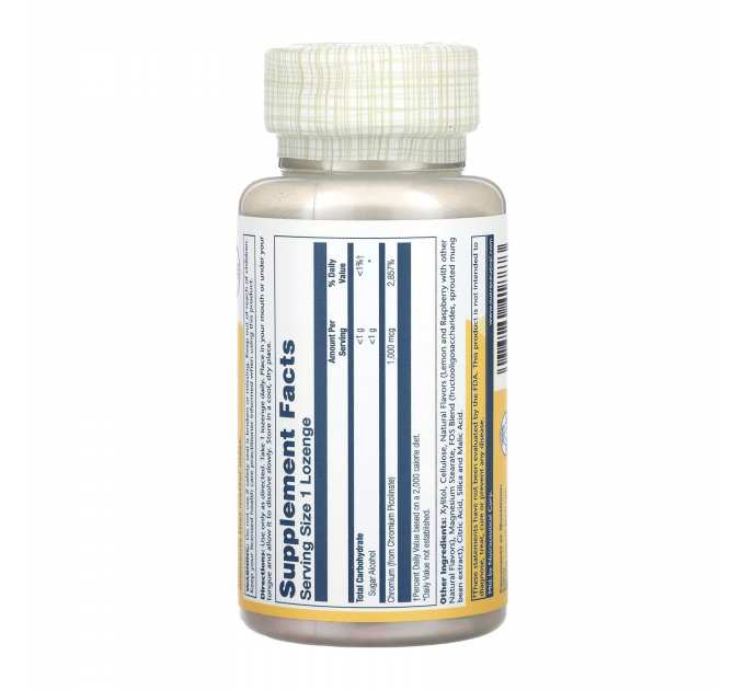 Chromium Picolinate 1000mcg - 100 lozenges Lemon-Raspberry