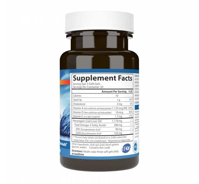 Cod Liver Oil - 100 mini softgels