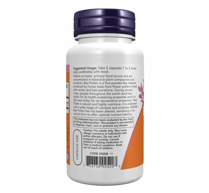 Bee Pollen 500mg - 100 caps
