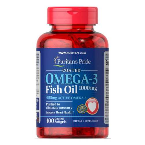 Omega-3 Fish Oil 1000 mg (300 mg Active Omega-3) - 100 Softgels (Пошкоджена банка)