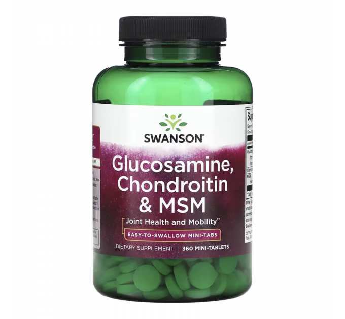Glucosamine, Chondroitin & Msm Mini Tabs - 360 tabs