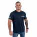 T-Shirt Men Slim Green & White Logo - L