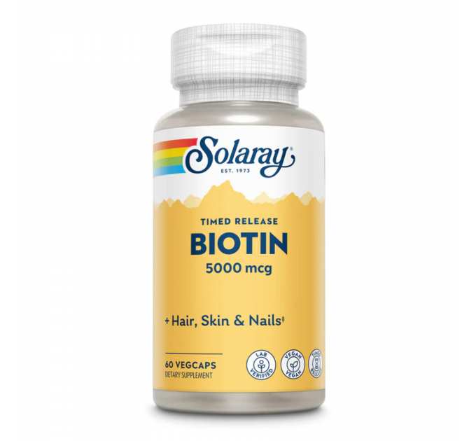 Biotin Timed-Release 5000mcg - 60 vcaps