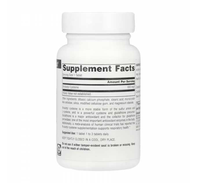 N-Acetyl Cysteine 600mg - 60 tabs