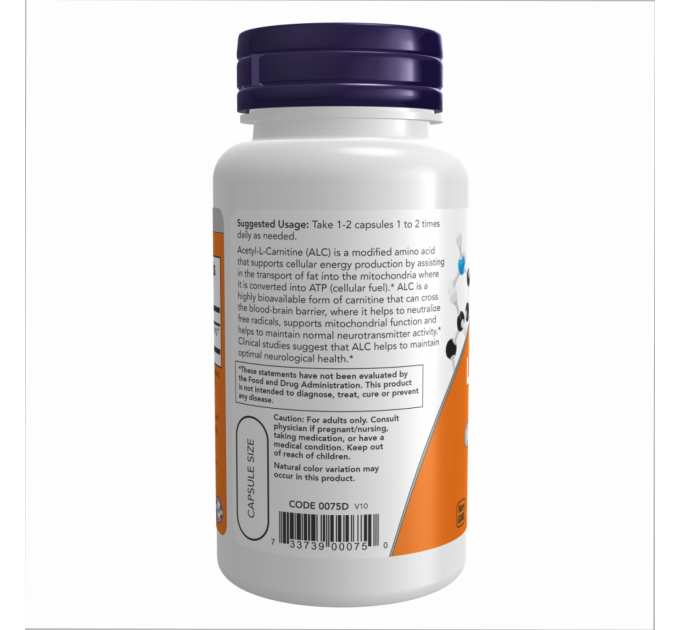 Acetyl L-Carnitine 500mg - 200 vcaps