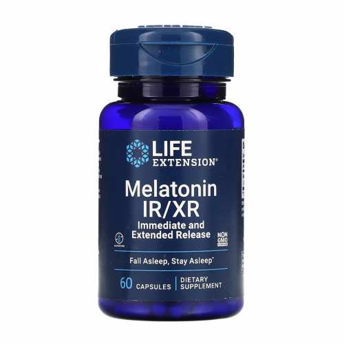 Melatonin IR/XR - 60 caps (До 04.26) Melatonin IR/XR - 60 caps (До 04.26)