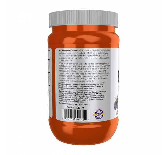 BCAA Big 6 - 600g Grape