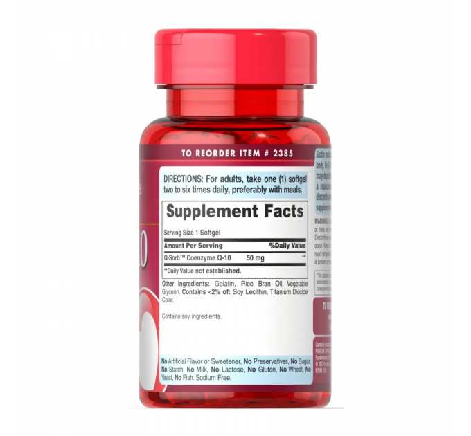 Q-SORB™ Co Q-10 50mg - 50 softgels