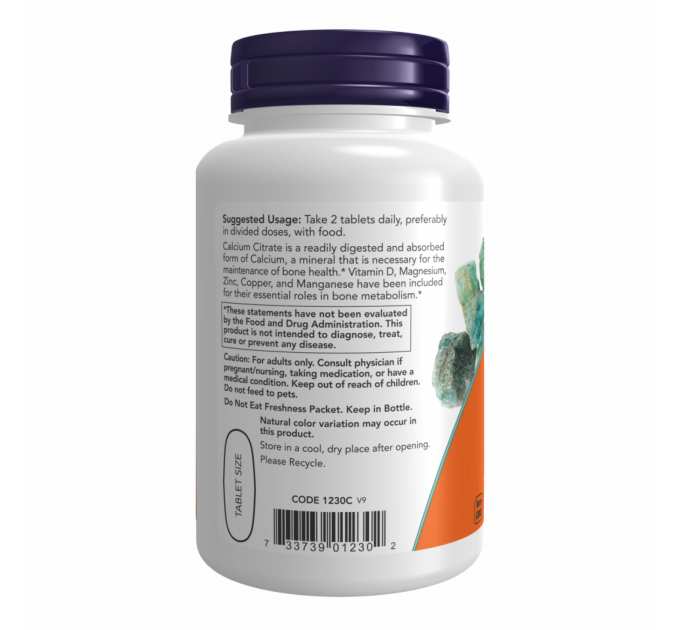 Calcium Citrate W/Min - 100 tabs