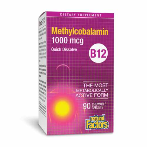 B12 Methylcobalamin 1000 mcg - 90 tabs (Пошкоджена упаковка)