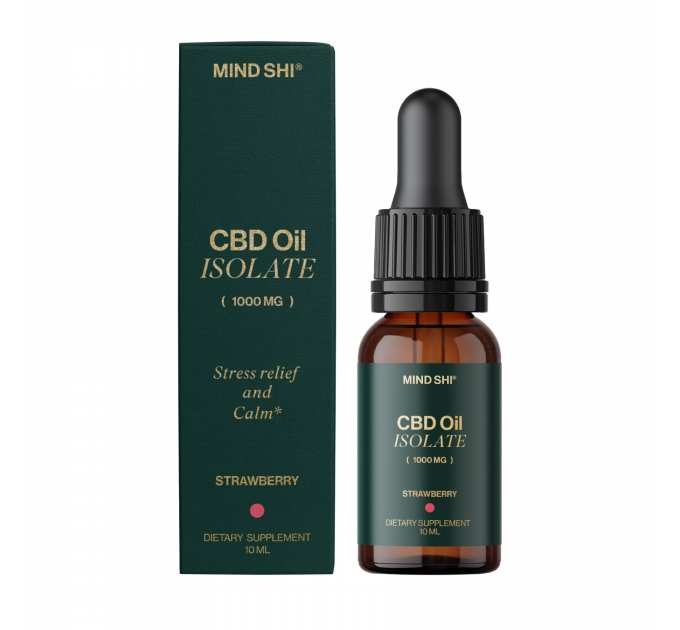 CBD Oil Isolate 1000 mg Strawberry - 10 ml