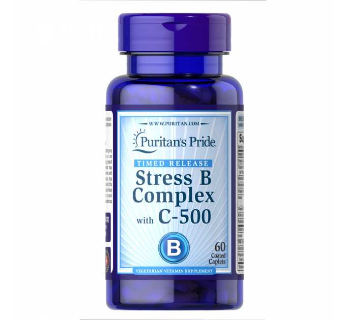Stress Vitamin B-Complex with Vitamin C-500 Timed Release - 60 caps