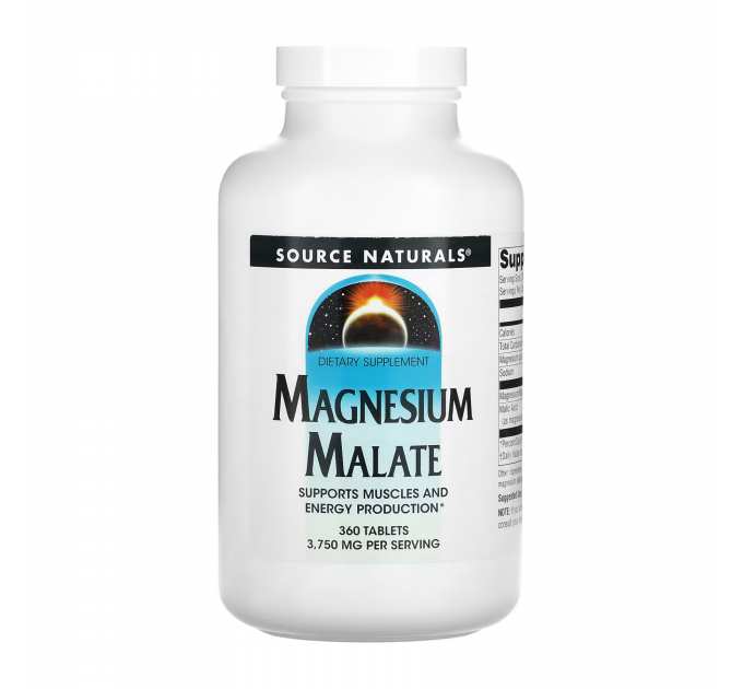 Magnesium Malate 1250mg - 360 tabs