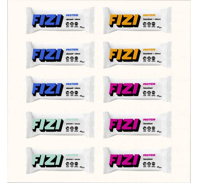 FIZI Protein Box - 10x45g (Пошкоджена упаковка)