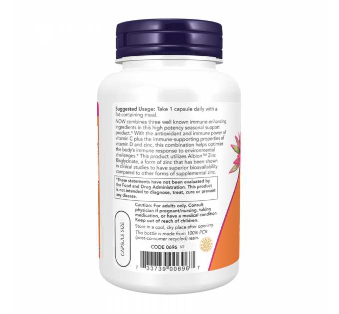 C-1000 Zinc & D-3 - 100 vcaps