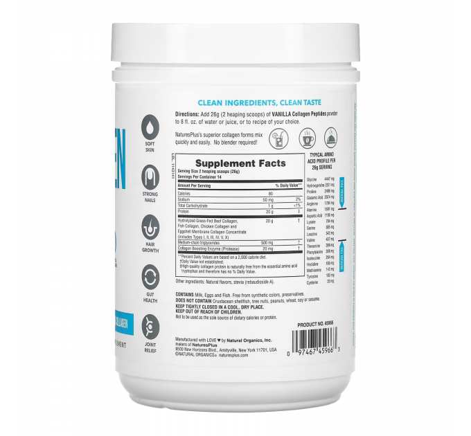 Collagen Peptides - 378g Vanilla