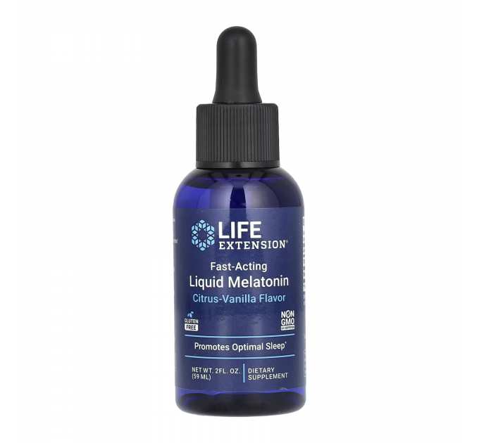 Fast-Acting Liquid Melatonin (Citrus-Vanilla) - 2 fl oz