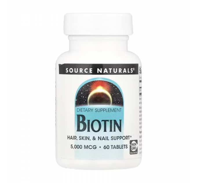 Biotin 5000mcg - 60 tabs
