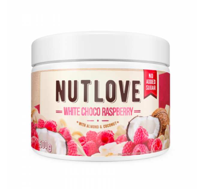 Nutlove White Chocolate Raspberry - 500g Almond Coconut