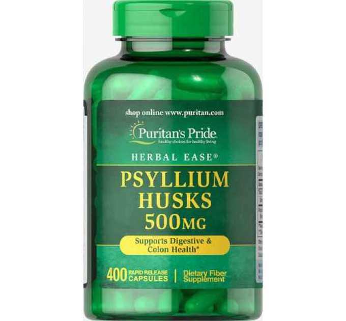 Psyllium Husks 500mg - 400caps