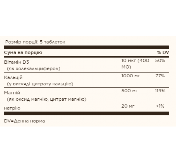 Calcium Magnesium with Vitamin D3 - 150 Tabs