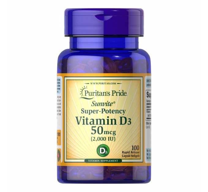 Vitamin D3 50 mcg 2000 - 200 caps