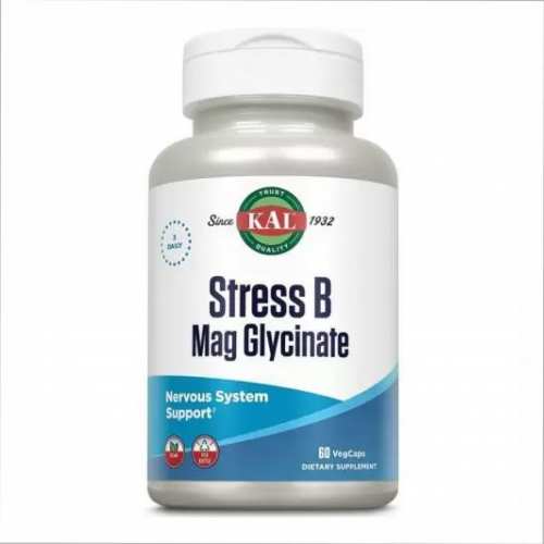Stress B Magnesium Glycinate - 60 vcaps (Пошкоджена банка) Stress B Magnesium Glycinate - 60 vcaps (Пошкоджена банка)