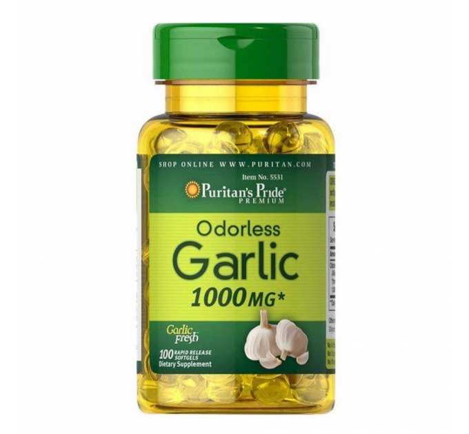 Odorless Garlic 1000 mg - 100 Softgels