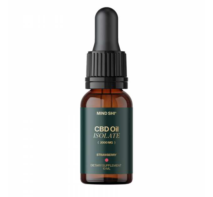 CBD Oil Isolate 2000 mg Strawberry - 10 ml