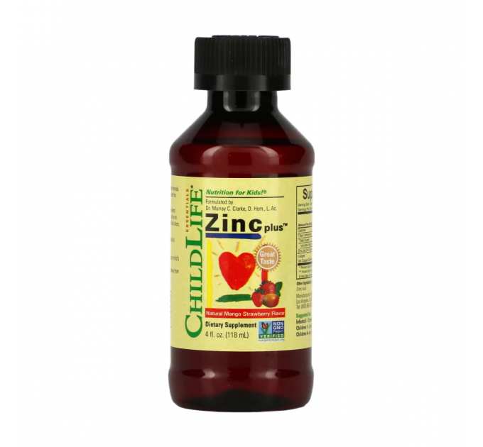 Zinc Plus Liquid - 118ml Natural Mango Strawberry