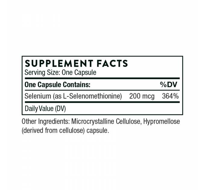 Selenium 200 mcg - 60 caps