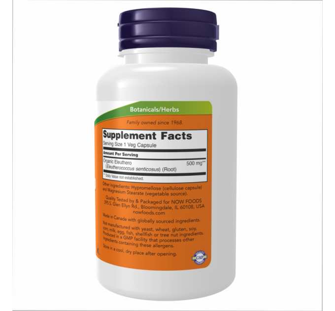 Eleuthero 500mg - 250 vcaps