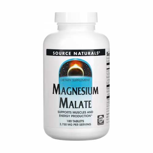 Magnesium Malate 1250mg - 90 tabs (Пошкоджена етикетка)