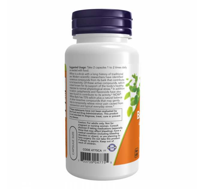 Willow Bark Extract 400mg - 100 vcaps