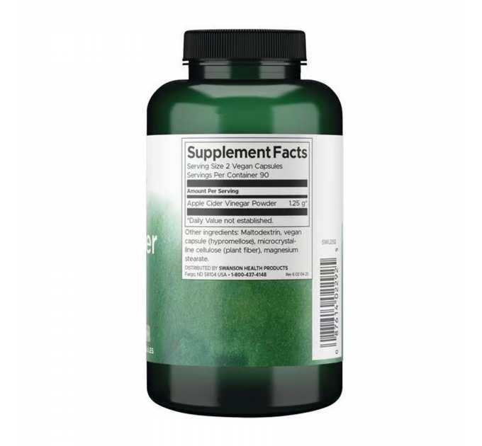 Apple Cider Vinegar High Potency 625mg - 180 caps