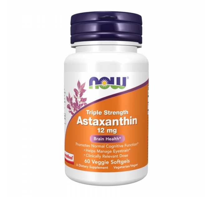 Astaxanthin 12 mg Triple Strength - 60 softgels