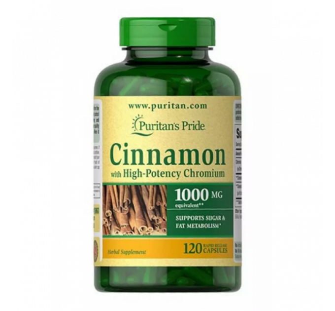 Cinnamon Complex with High Potency Chromium -120 caps
