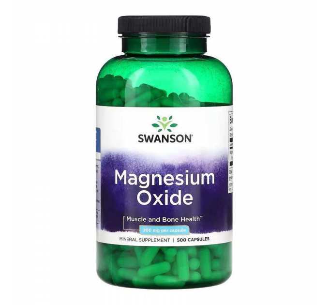 Magnesium Oxide 200mg - 500 caps
