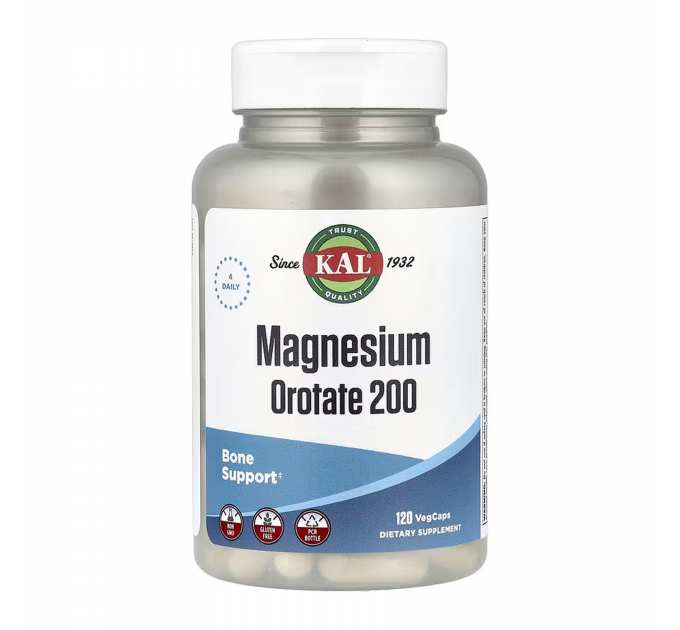 Magnesium Orotate 200mg - 120 vcaps (Пошкоджена банка)