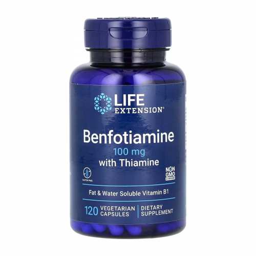 Benfotiamine with Thiamine 100 mg - 120 vcaps (До 09.26) Benfotiamine with Thiamine 100 mg - 120 vcaps (До 09.26)